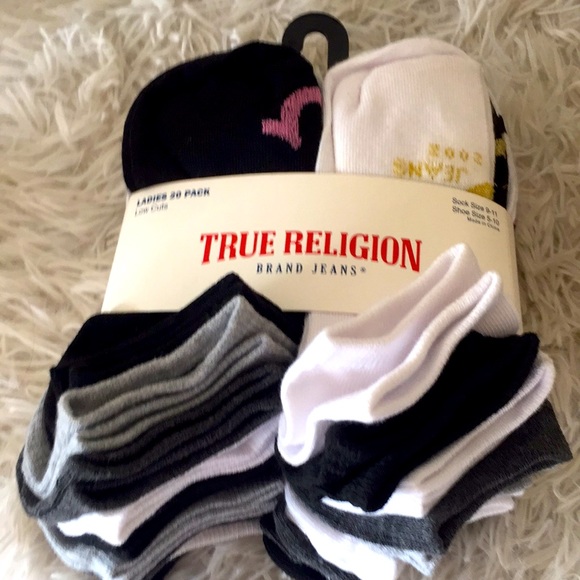 True Religion  Women 20 Pack Low Cut Socks - Picture 2 of 5